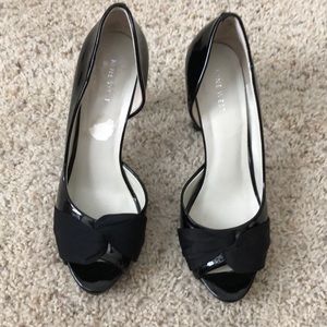Nine West Black Peep Toe, Size 8M